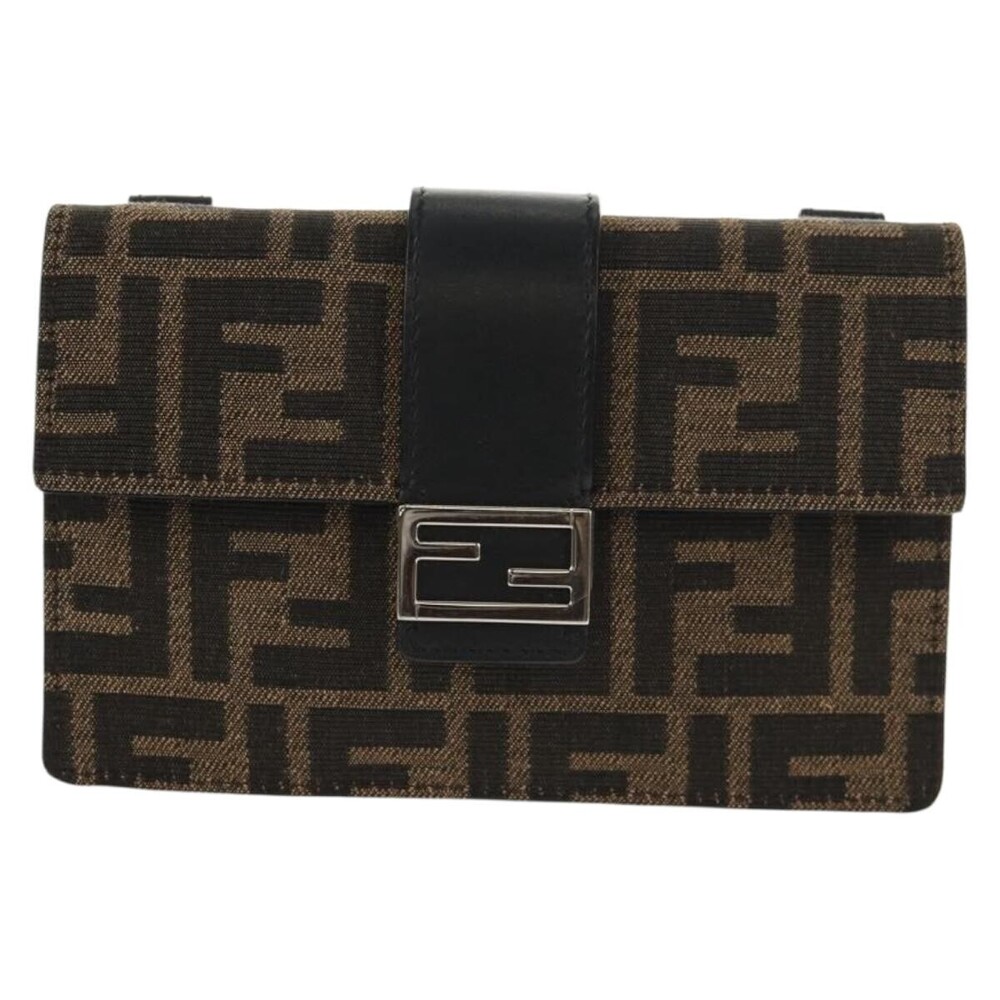 Fendi Baguette Convertible Belt Zucca canvas
